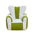 Kids Bean Bag Chair with Heart-Shaped Backrest, Soft Faux Fur Lounger