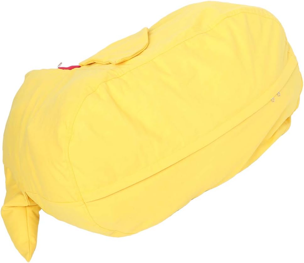 Stuffed Animal Storage Bean Bag Chair Portable Cute Appearance Large Capacity Kids Toy Bag With Fun Design and Versatile Functionality for Neat and Tidy Playroom Or Bedroom Dcor (Yellow)