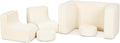 VALUE BOX Kids Bean Bag Chair, Corduroy Soft Bean Bag Sofa, Foam Lounger Suitable for Kids Room and Playroom, Beige