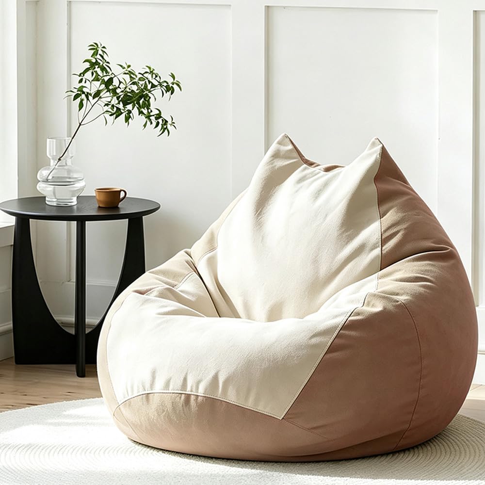 Bean Bag Chair Soft Pure Cotton Children(No Filler) (Blue, 80cm)