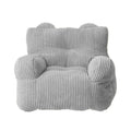 Bean Bag Chair Cover, (No Filler) Stuffed Animal Storage Premium Cotton Linen, Sun-Flower Shaped Relax Furniture for Decorate Your House 58x58x48cm,Yellow