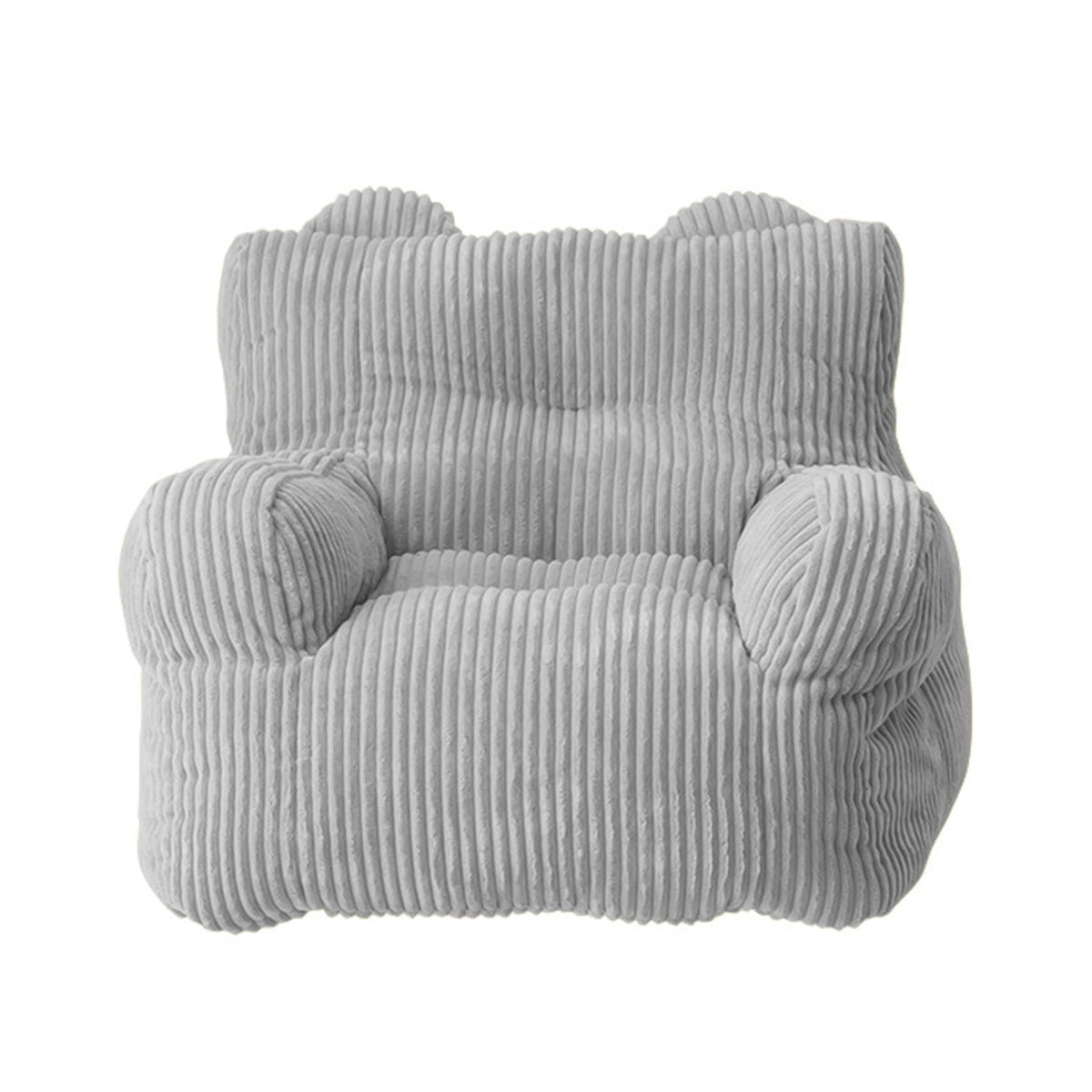 Bean Bag Chair Cover, (No Filler) Stuffed Animal Storage Premium Cotton Linen, Sun-Flower Shaped Relax Furniture for Decorate Your House 58x58x48cm,Yellow