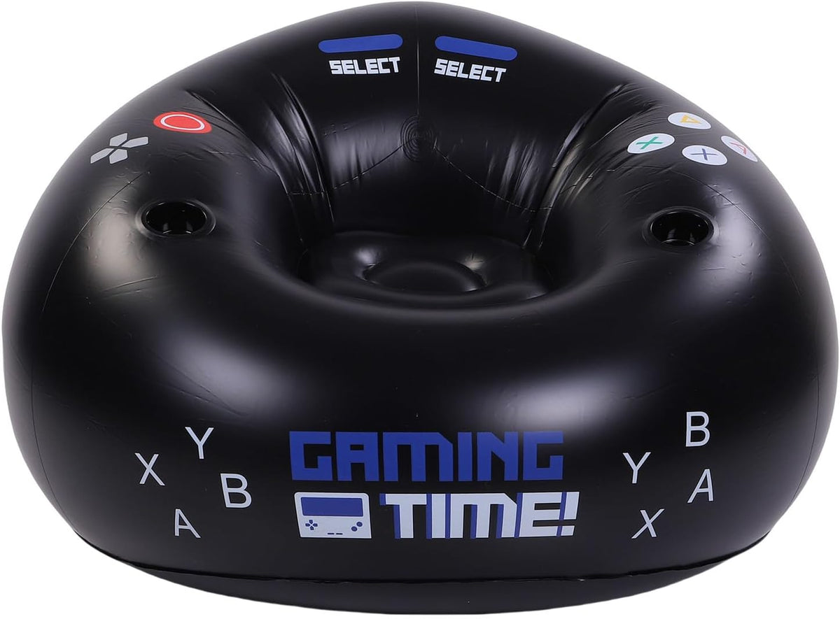 Asixxsix Inflatable Gaming Chair, 220lbs Load Capacity Blow Up Bean Bag Chair, Kids Computer with Cup Holders and Side Pockets for Boys Room Game Room Furniture