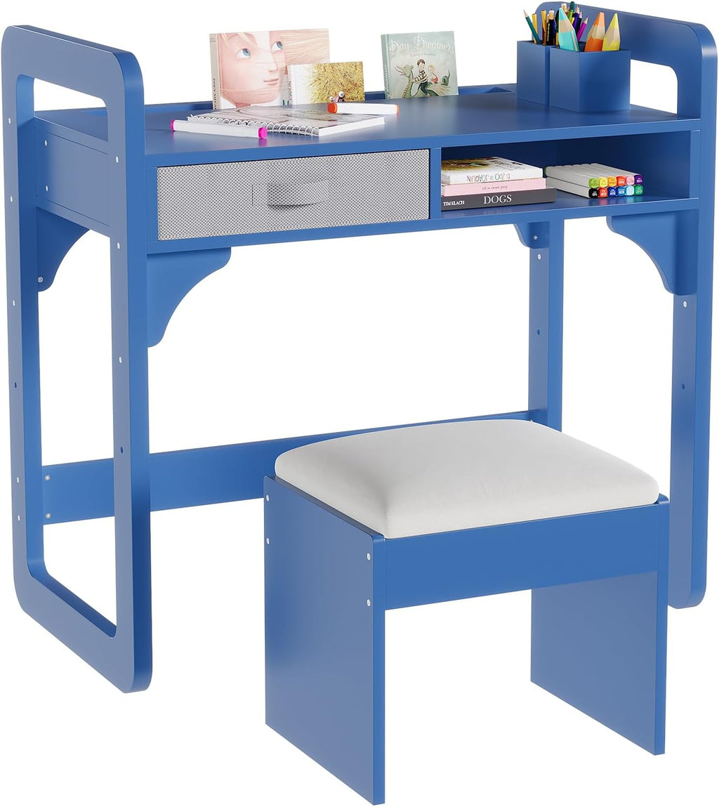 Garvee Kids Desk and Chair Set, Study Desk for Boys and Girls