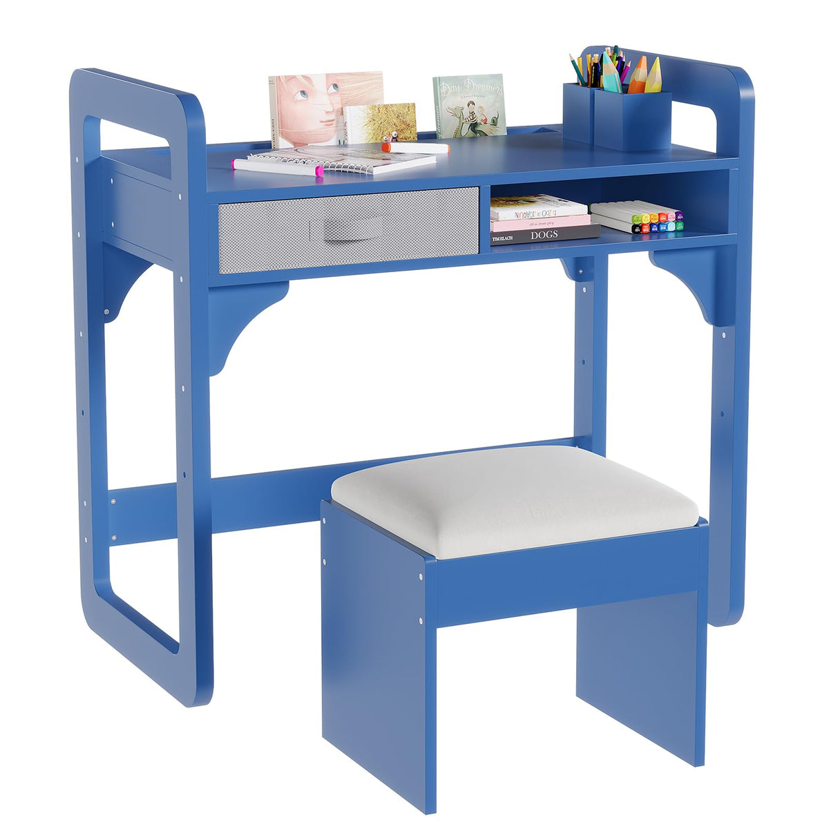 Garvee Kids Desk and Chair Set, Study Desk for Boys and Girls