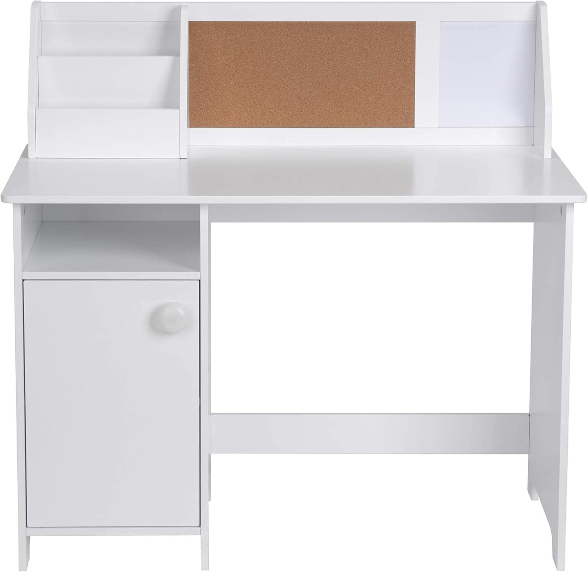 UTEX Wooden Kids Study Desk with Hutch and Storage for Ages 3-8