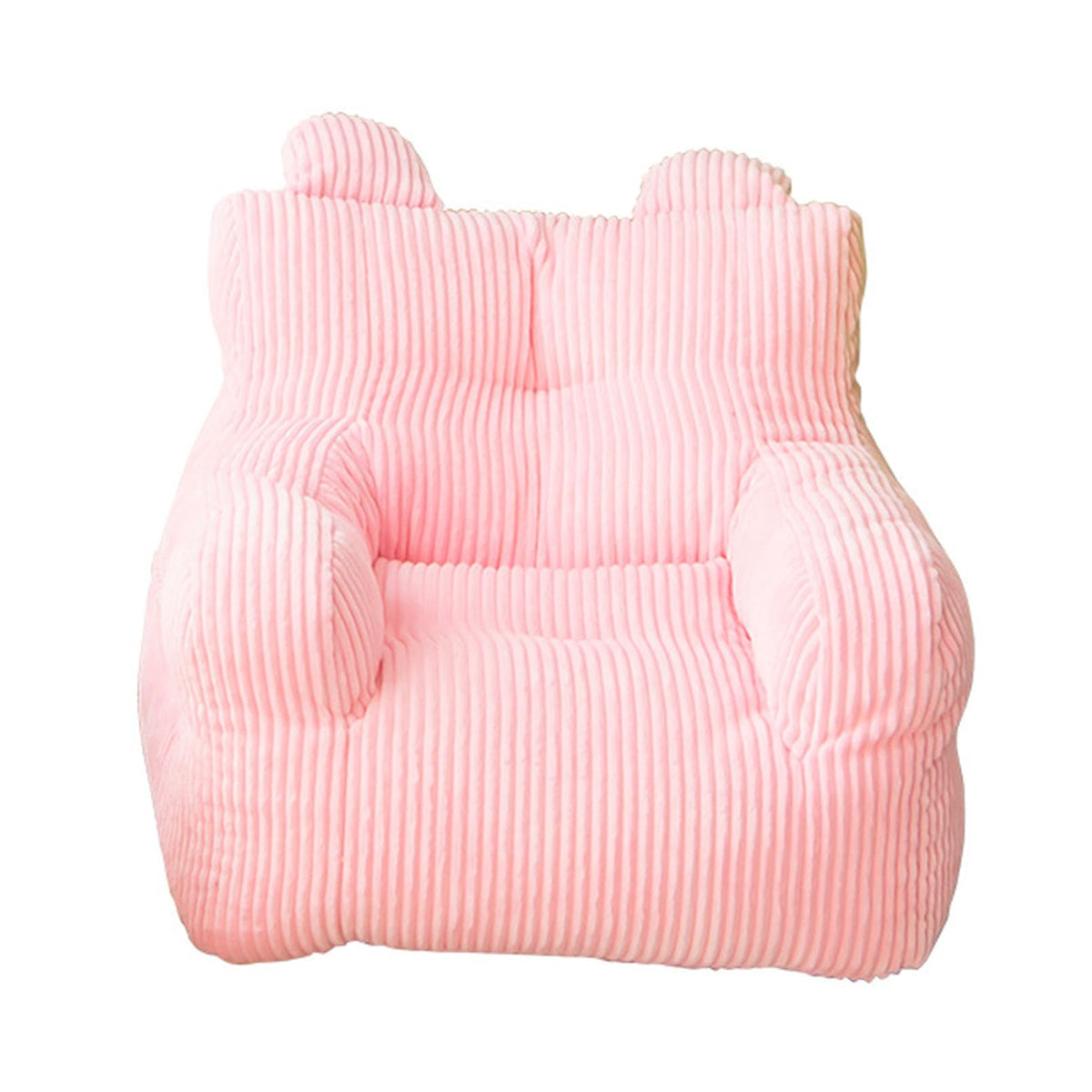 Bean Bag Chair Cover, (No Filler) Stuffed Animal Storage Premium Cotton Linen, Sun-Flower Shaped Relax Furniture for Decorate Your House 58x58x48cm,Yellow