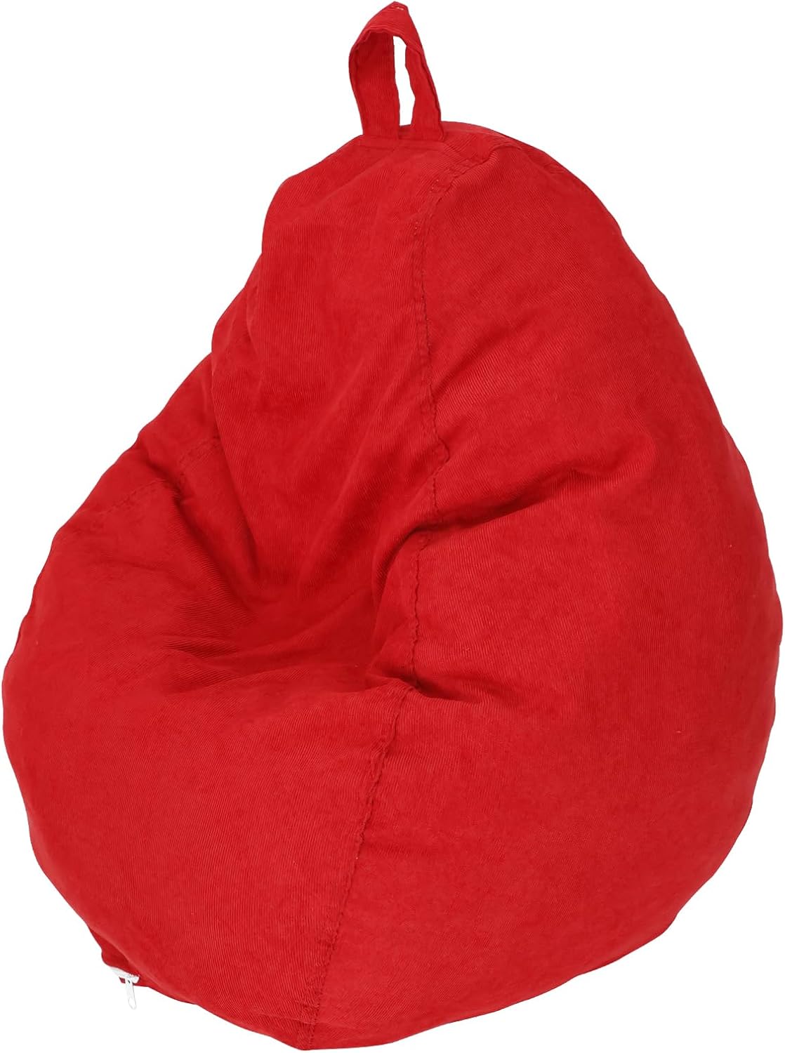 Bean Bag Chair Cover No Filler, 16 x 18 inches Comfortable Beanbag Chairs Cover with Handle,Soft Corduroy Bean Bag Cover, Plush Toys Organizer Holder,Stuffed Animal Bean Bag for Kids Adults Plush Toys