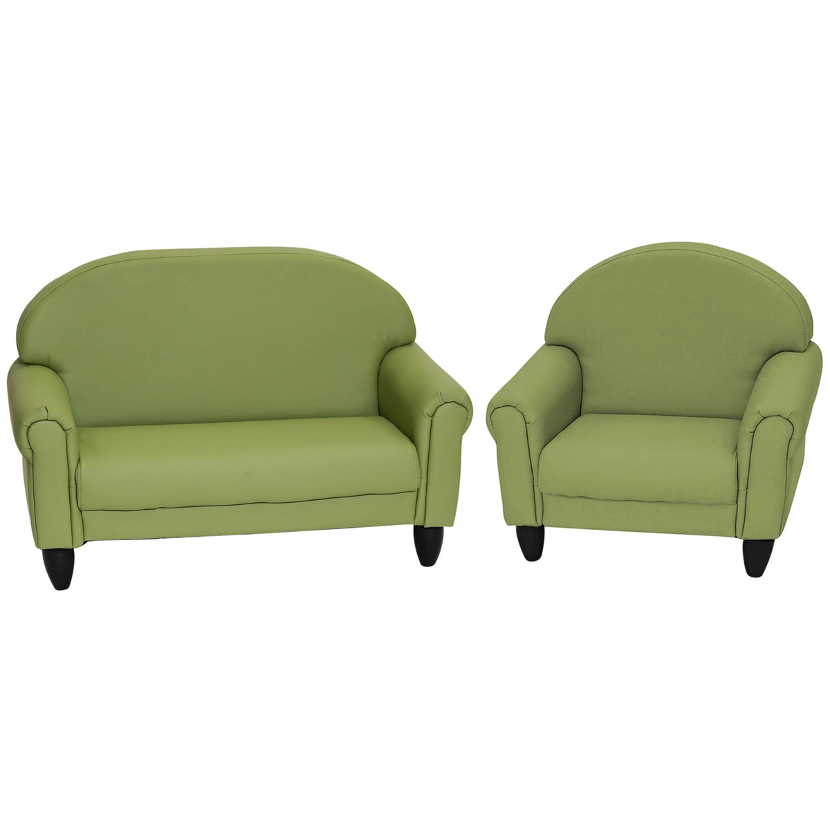 Children's Factory Upholstered Toddler Couch for Classroom, Sofa, Sage