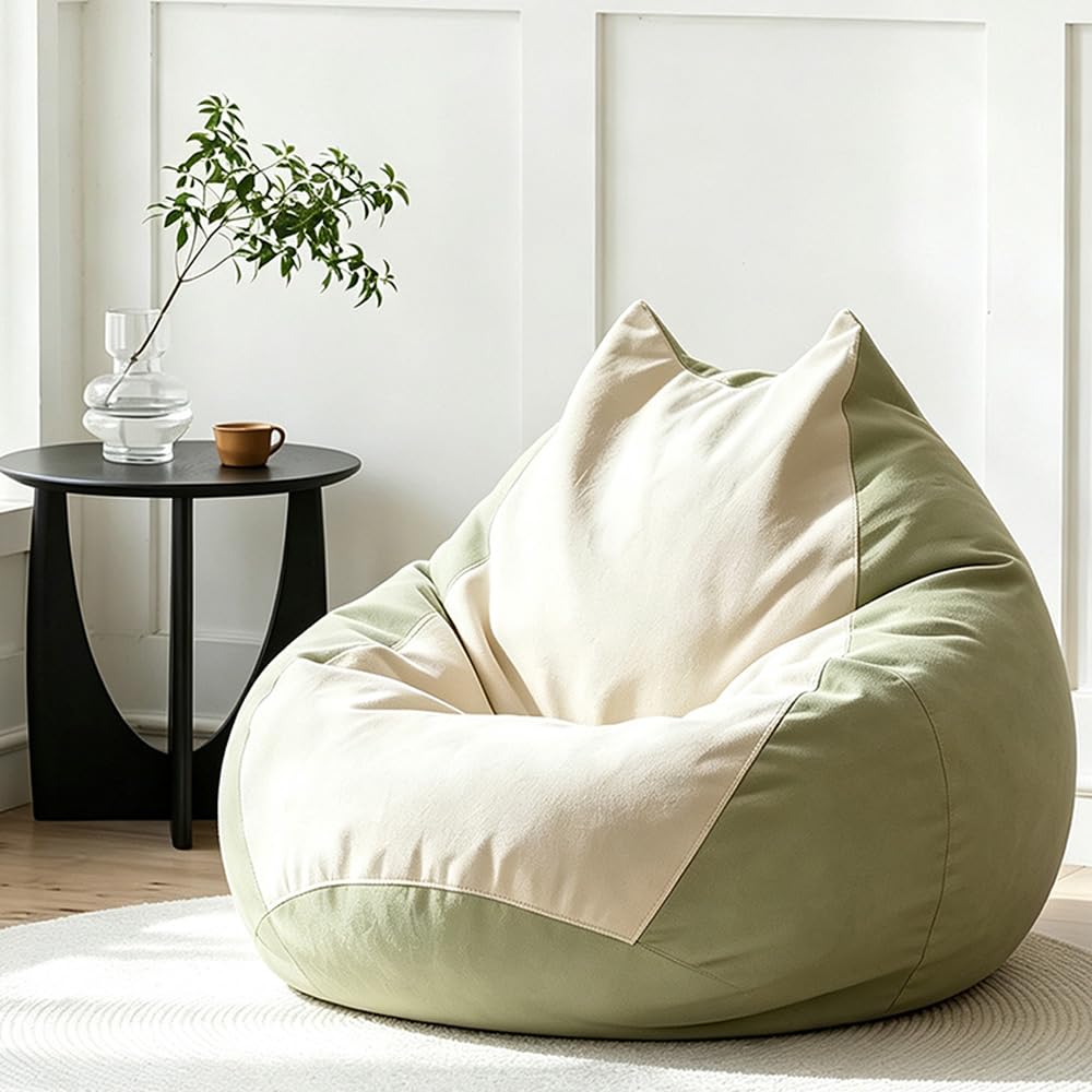 Bean Bag Chair Soft Pure Cotton Children(No Filler) (Blue, 80cm)