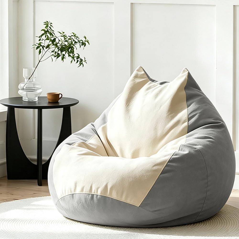 Bean Bag Chair Soft Pure Cotton Children(No Filler) (Blue, 80cm)
