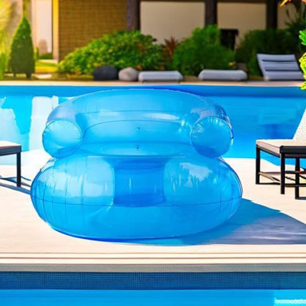 Inflatable Chair, Waterproof PVC Blow Up Chairs with 2 Vents Portable Couches for 90s Party Camping, Picnics Party Supplies
