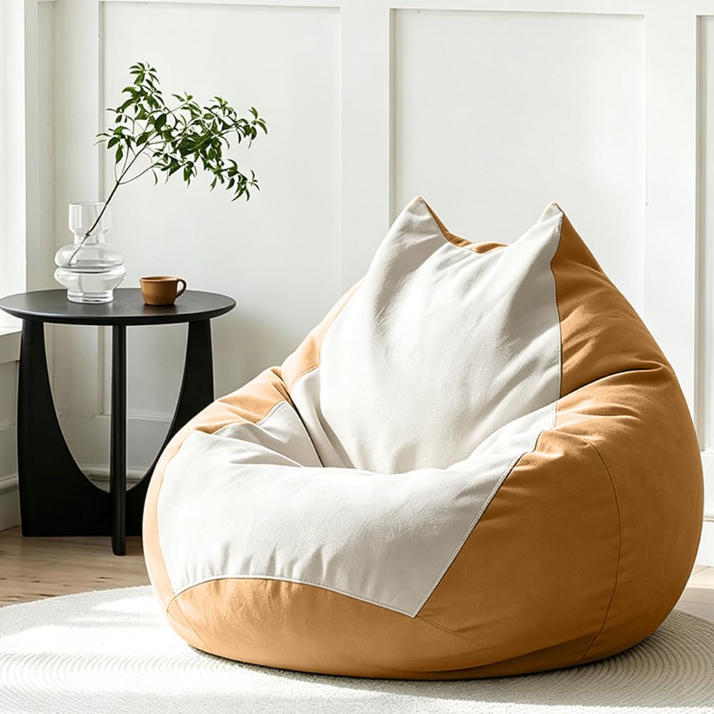 Bean Bag Chair Soft Pure Cotton Children(No Filler) (Blue, 80cm)