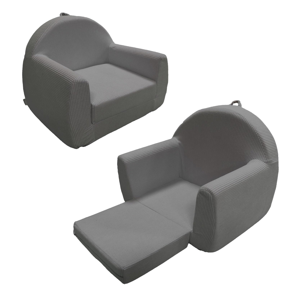 Toddler Couch, Soft Kids Couch Bed Fold Out, 2-in-1 Kids Chairs Comfy, Toddler Chairs 1-8 Years Old, Toddler Chairs Comfy, Kid Sofa Lounge Chair(100% Polyester, Beige White, 27.5"×17.7"×20.8")
