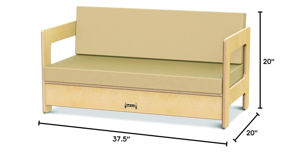 Jonti-Craft 3782JC Living Room Couch, Wheat