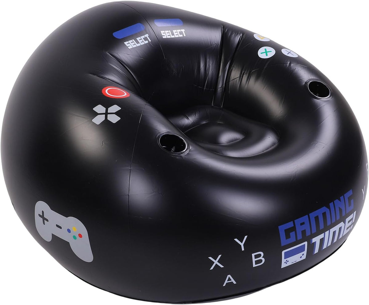 Asixxsix Inflatable Gaming Chair, 220lbs Load Capacity Blow Up Bean Bag Chair, Kids Computer with Cup Holders and Side Pockets for Boys Room Game Room Furniture