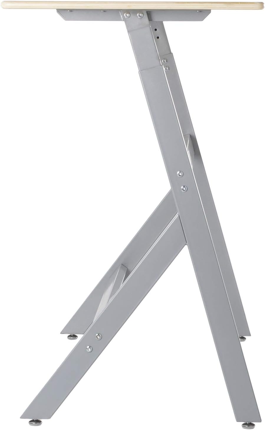 Guidecraft Standing Collaboration Desk for Kids and Adults: Adjustable Height Birch Plywood Table with Metal Legs for Home, Office, Classrooms and More