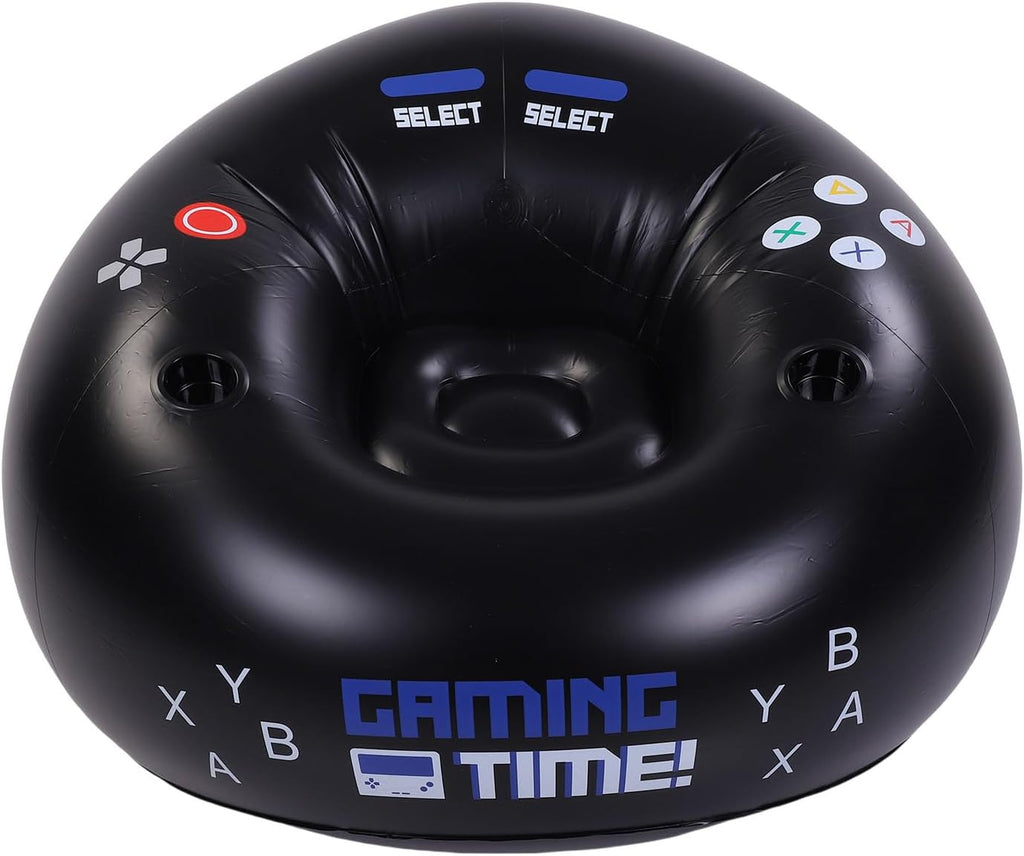 Asixxsix Inflatable Gaming Chair, 220lbs Load Capacity Blow Up Bean Bag Chair, Kids Computer with Cup Holders and Side Pockets for Boys Room Game Room Furniture