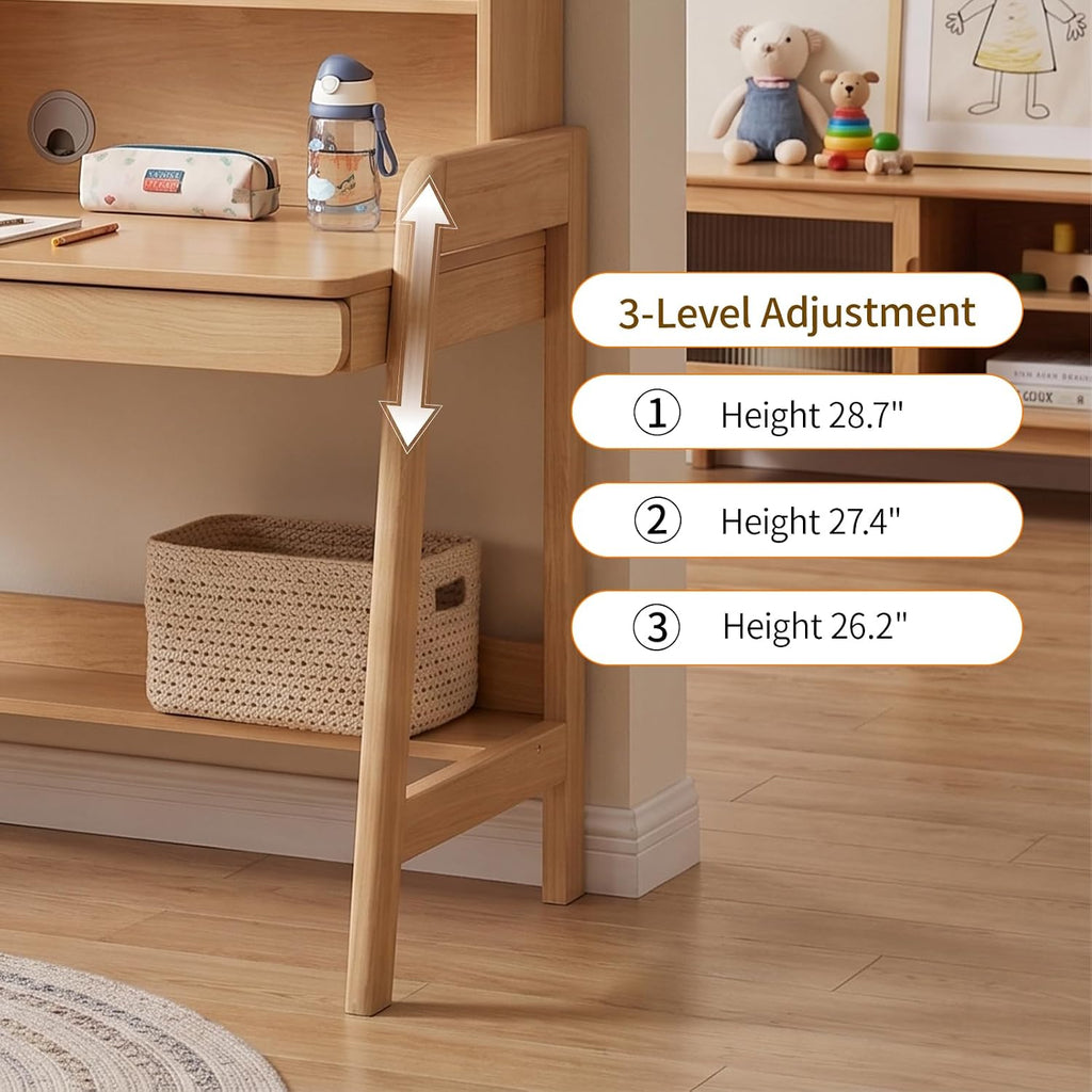 Kids Desk Height Adjustable Study Table for Children School