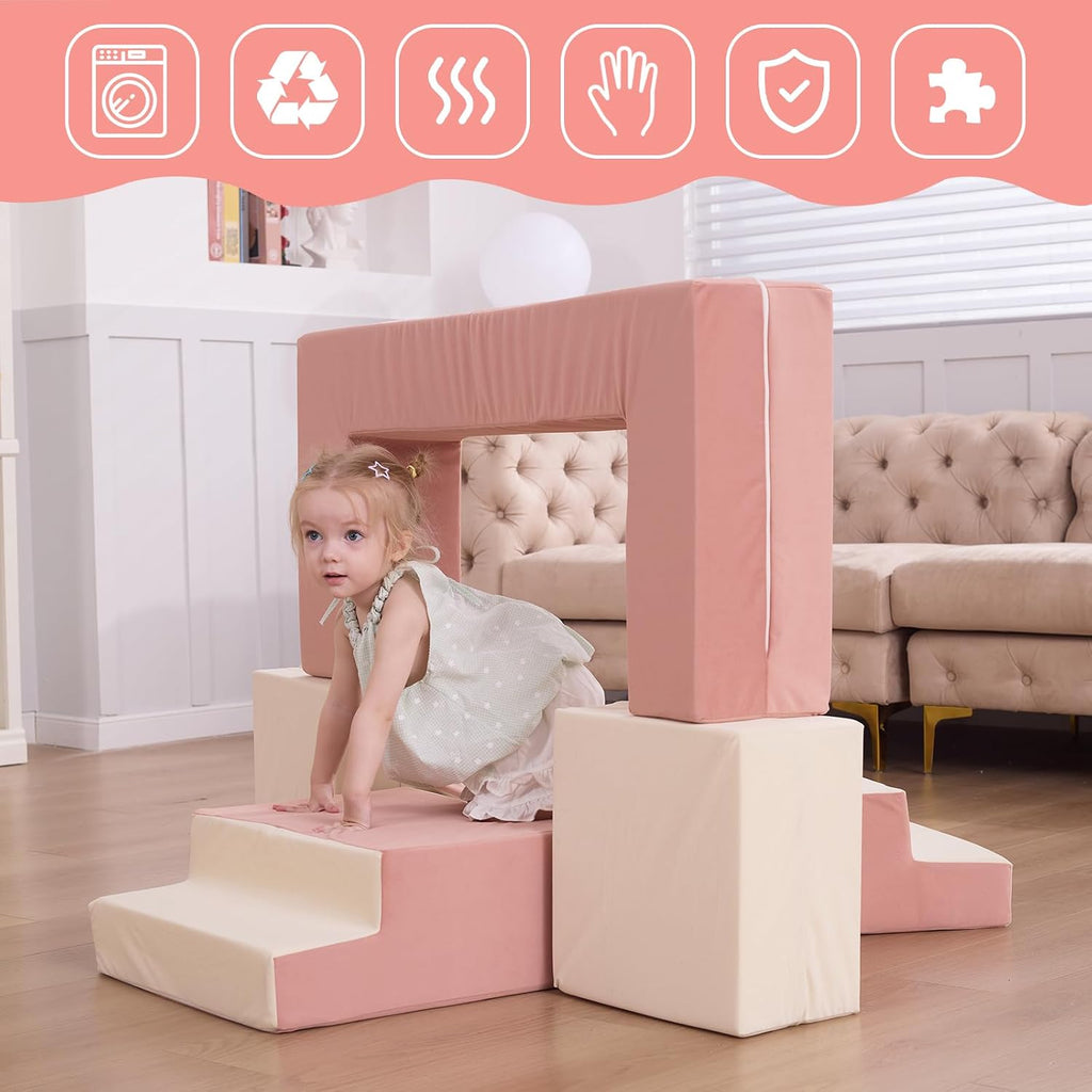 Kids Couch, Modular Toddler Couch for Playroom