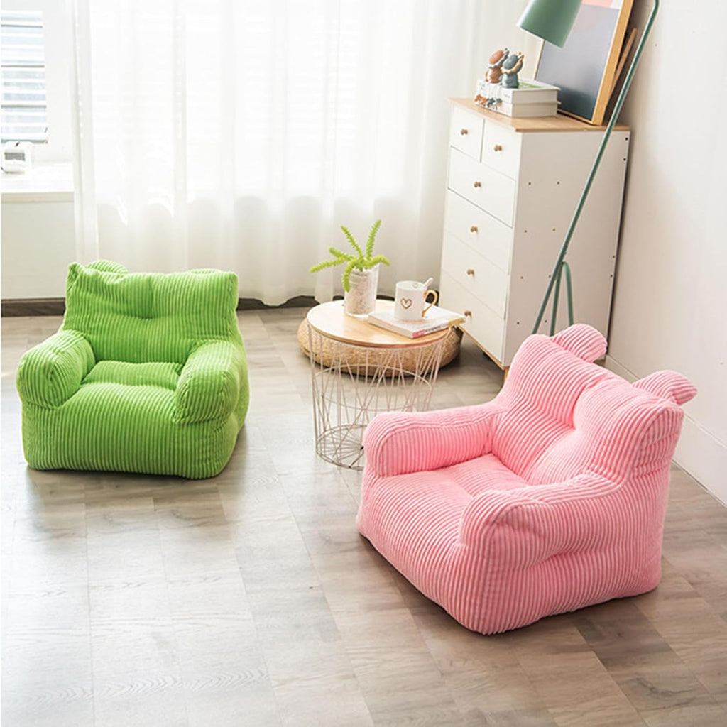 Cute Bean Bag Chair Cover, Stuffed Animal Storage Bean Bag Chair Cover (No Filler) Ultra Soft Bean Bags Chairs Lazy Lounger Tatami,Purple