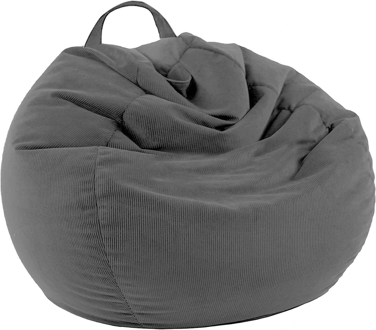 NIBHZ Stuffed Animal Storage Bean Bag Chair Cover (No Filler) for Kids and Adults.Soft Premium Bean Bag for Organizing Children Plush Toys,black-100x120cm