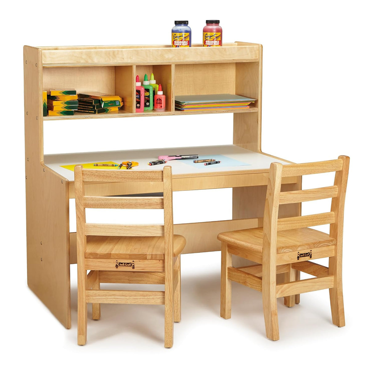 Jonti-Craft Dual Writing Desk,Gold