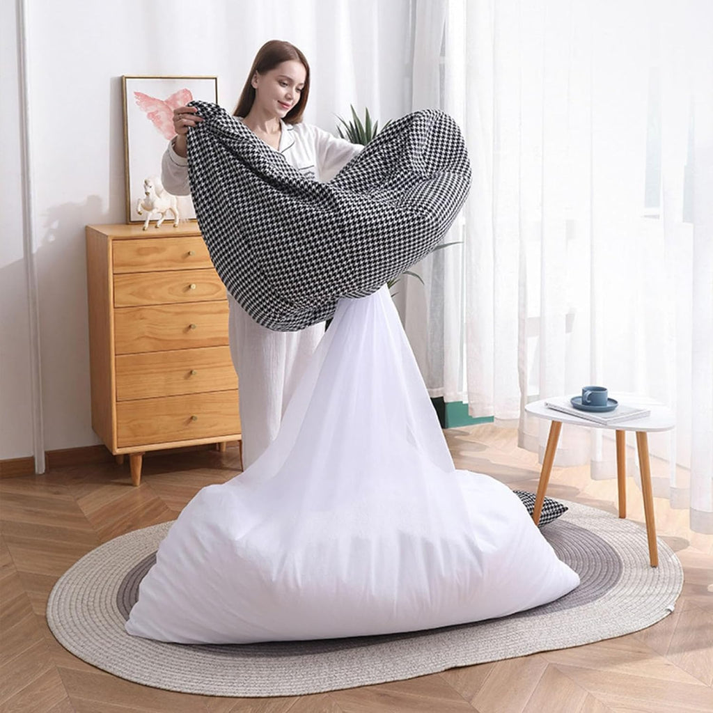 3 ft Bean Bag Chair for Teens, (No Filler) Stuffed Animal Storage Bean Bag Chair Cover Soft Premium Stuffable Bean Bag Chair Cover Leakproof Furniture Protector,Red
