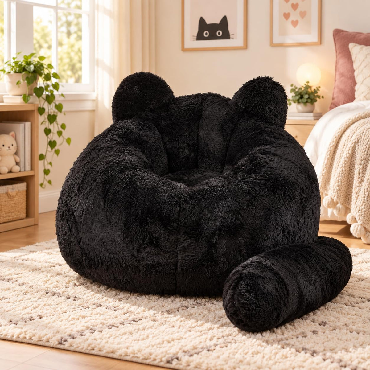 41.7'' W Cat Bean Bag Chair for Kids and Teens