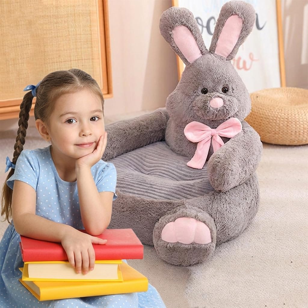 as Comfortable as Bean Bag Chairs，as Comfortable as a Rocking Chair，Removable Filler,Machine Washable(Butterfly Rabbit