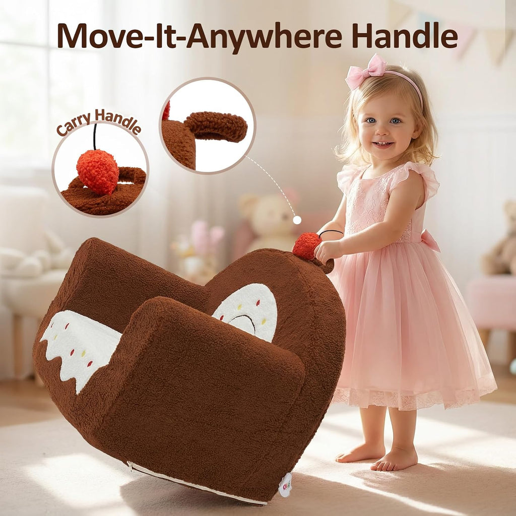 OUOZZZ Kids Chair, Toddler Chairs Comfy 1-6 Years Old Boys (Brown(1-6Y))
