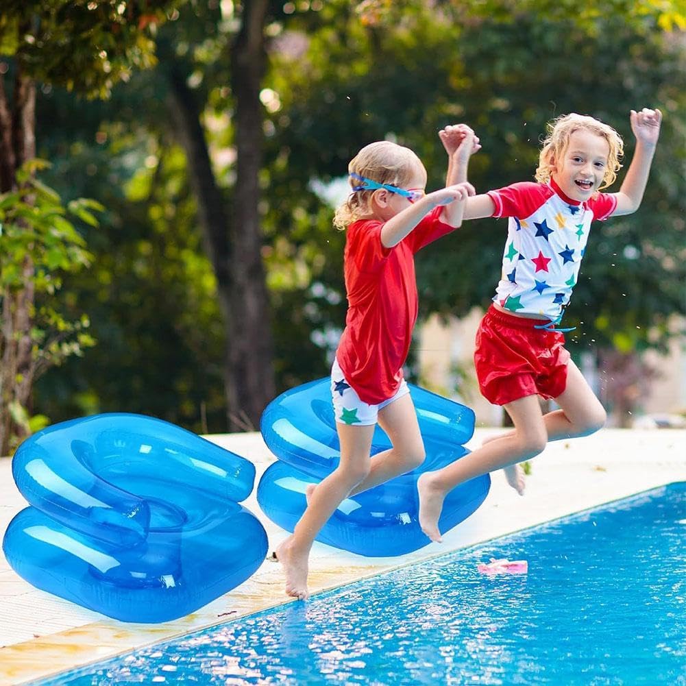 Inflatable Chair, Waterproof PVC Blow Up Chairs with 2 Vents Portable Couches for 90s Party Camping, Picnics Party Supplies