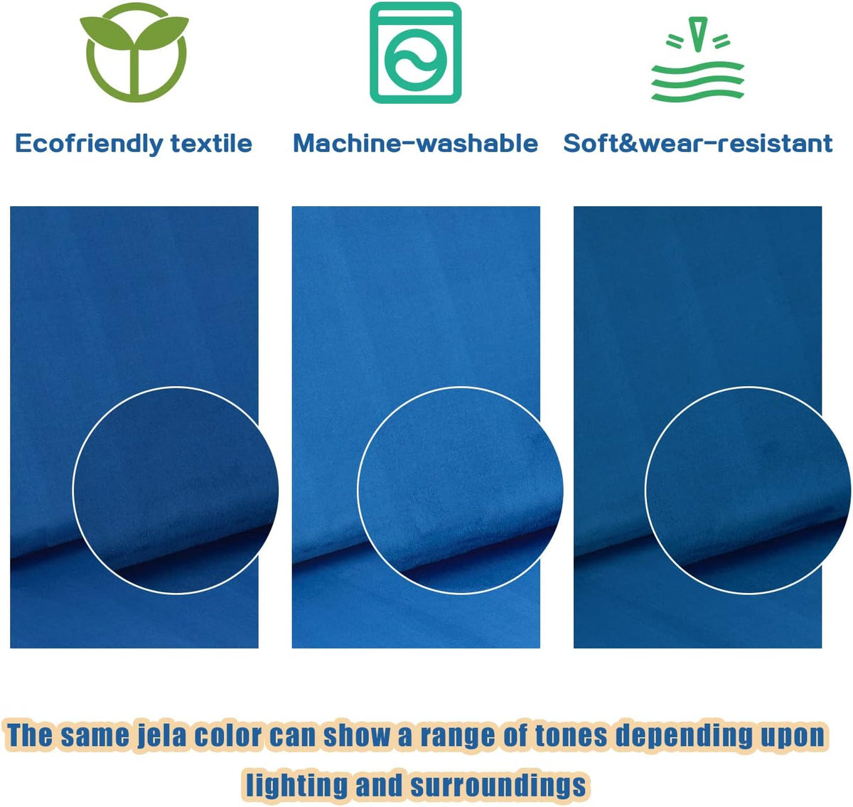 jela Kids Play Couch Extended Size 8PCS for Family, Floor Sofa Modular Funiture for Kids Adults, Playhouse Play Set for Toddlers Babies, Modular Foam Play Couch Indoor 66" x 33" x 22" Navyblue