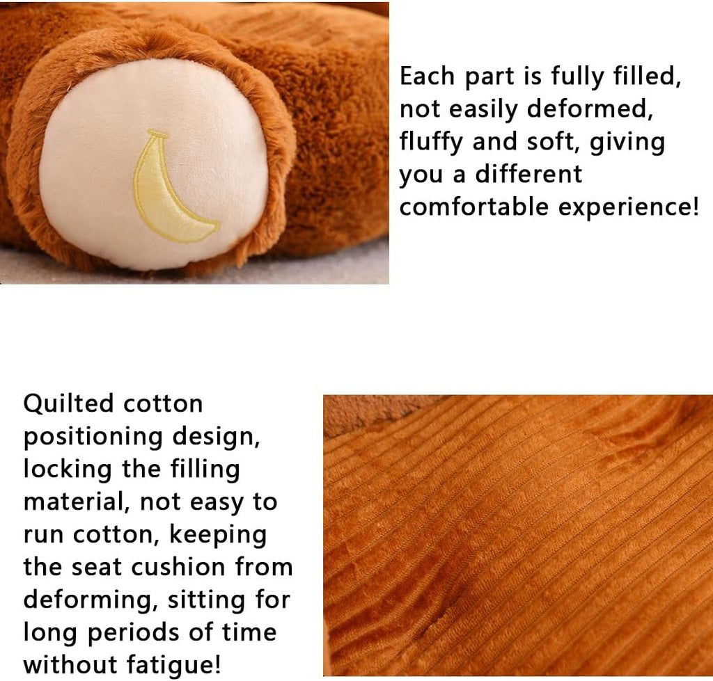 Animal Shaped Bean Bag Chair, Soft Washable Sofa Pouf, Creative Armchair in Multiple Cartoon Styles (Pig)