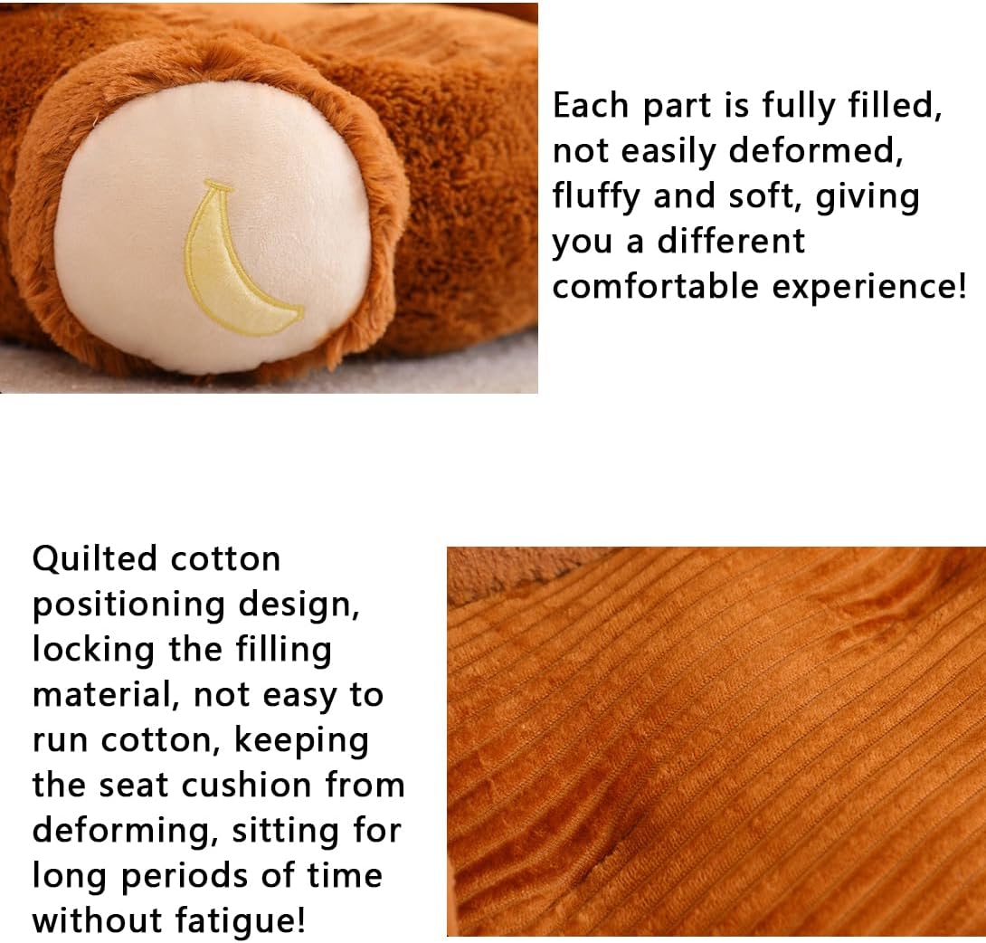 Animal Shaped Bean Bag Chair, Soft Washable Sofa Pouf, Creative Armchair in Multiple Cartoon Styles (Pig)
