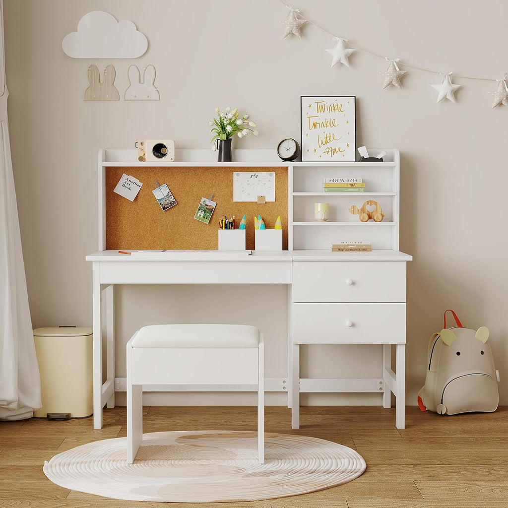 Garvee Kids Desk and Chair Set with Adjustable Tilt Desktop