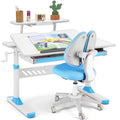 COSVALVE Adjustable Kids Desk & Ergonomic Chair Set with Drawer Bookstand