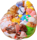 Stuffed Animal Bean Bag Storage PVC Clear Chair Extra Large Water Resistant Soft Toy Storage Kids Sofa for Organizing Sitting, 29.5x29.5x23.6in