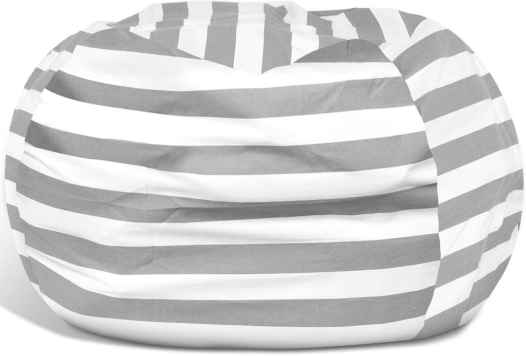 Bag Storage Chair Cover Versatile with Zipper, 38 in Long Stuffed Animal Storage Bean Bag Chair Cloth for Kids, Sturdy Beanbag Covers, Large Capacity Storages Bean Bags Cover for Organizing Things