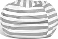 Bag Storage Chair Cover Versatile with Zipper, 38 in Long Stuffed Animal Storage Bean Bag Chair Cloth for Kids, Sturdy Beanbag Covers, Large Capacity Storages Bean Bags Cover for Organizing Things