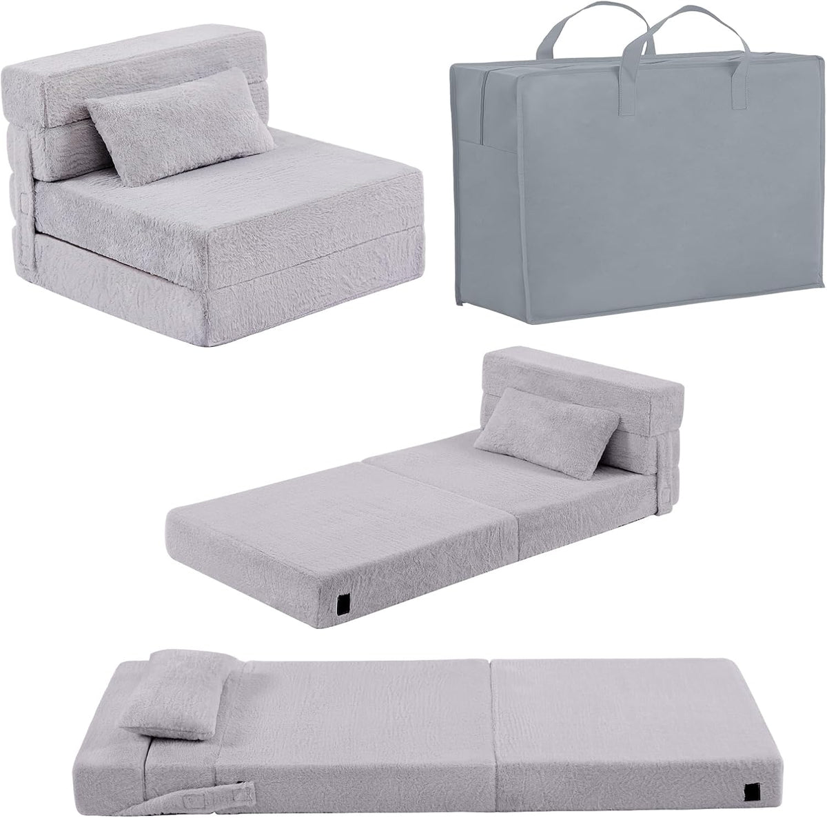 Foldable Sofa for Kids with Pillow, Washable Folding Floor Mat for Child