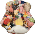 Bean Bag Stuffed Animal Storage Waterproof PVC Clear Bean Bag with Zipper Stuffable for Kids Toddler Armchair for Organizing Kids Rooms Stuffed Animal Storage Toy Bags Bath Toy