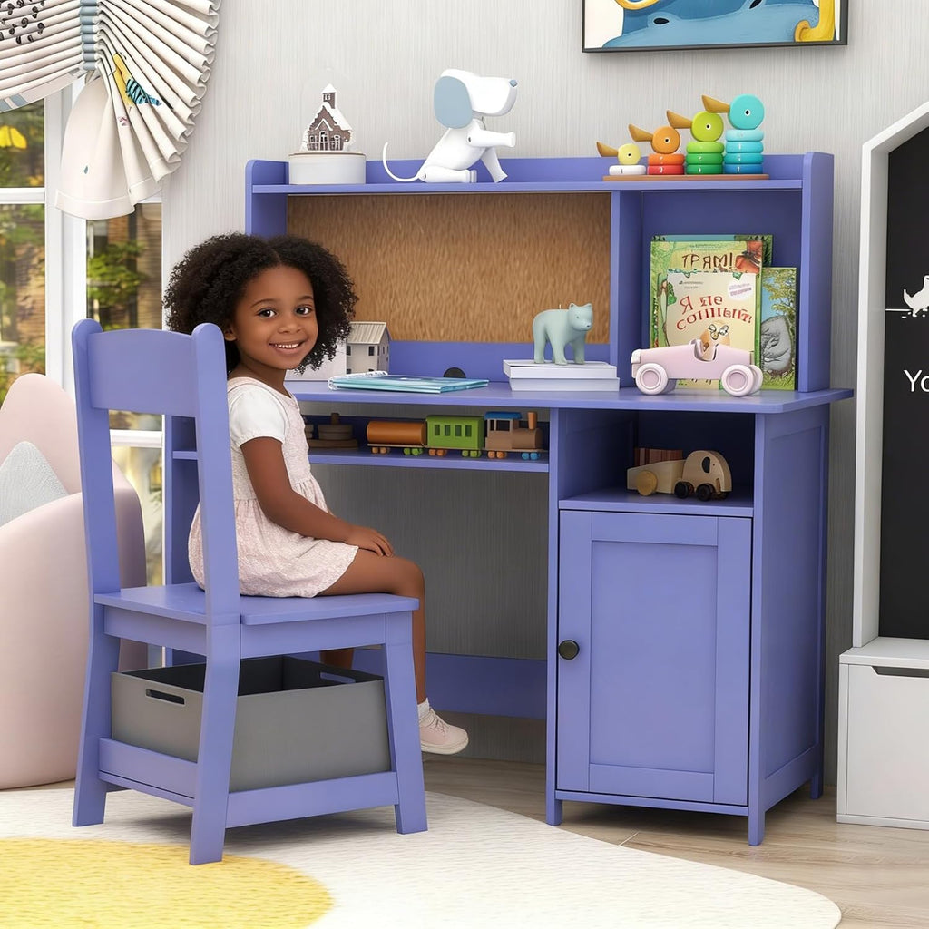 TaoHFE Purple Toddler Table and Chair Set,Kids Table and Chairs for Bedroom
