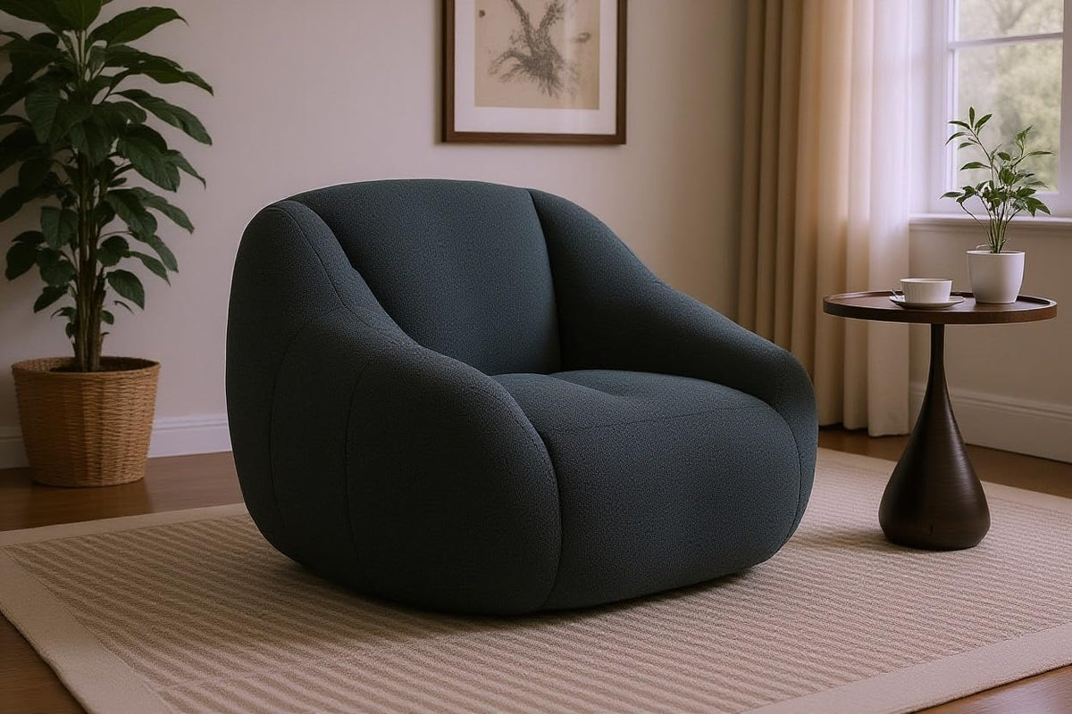 Bean Bag Chair - Plush Teddy Faux Fur, 46" Green