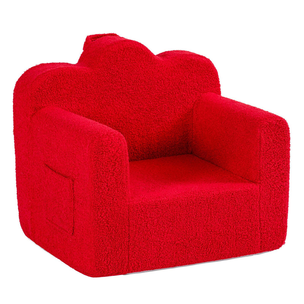 Tiita Kids Sofa, Childrens Couch with Carry Handle, Portable Toddler Foam Sofa Couch, Glow in The Dark Nursery Kids Couch, Lightweight Kids Chair for Playroom, Dorm Room, Small Space, Flower