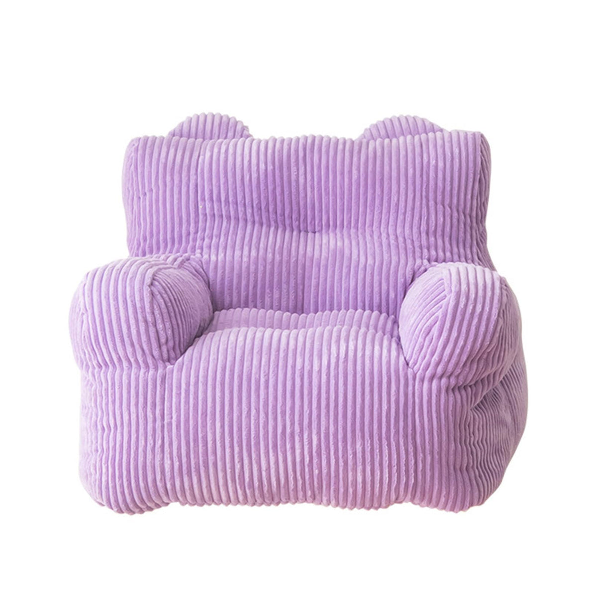 Cute Bean Bag Chair Cover, Stuffed Animal Storage Bean Bag Chair Cover (No Filler) Ultra Soft Bean Bags Chairs Lazy Lounger Tatami,Purple