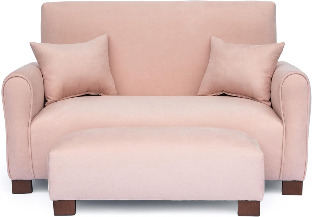 Custom Toddler Sofa Couch with Ottoman and Pillows