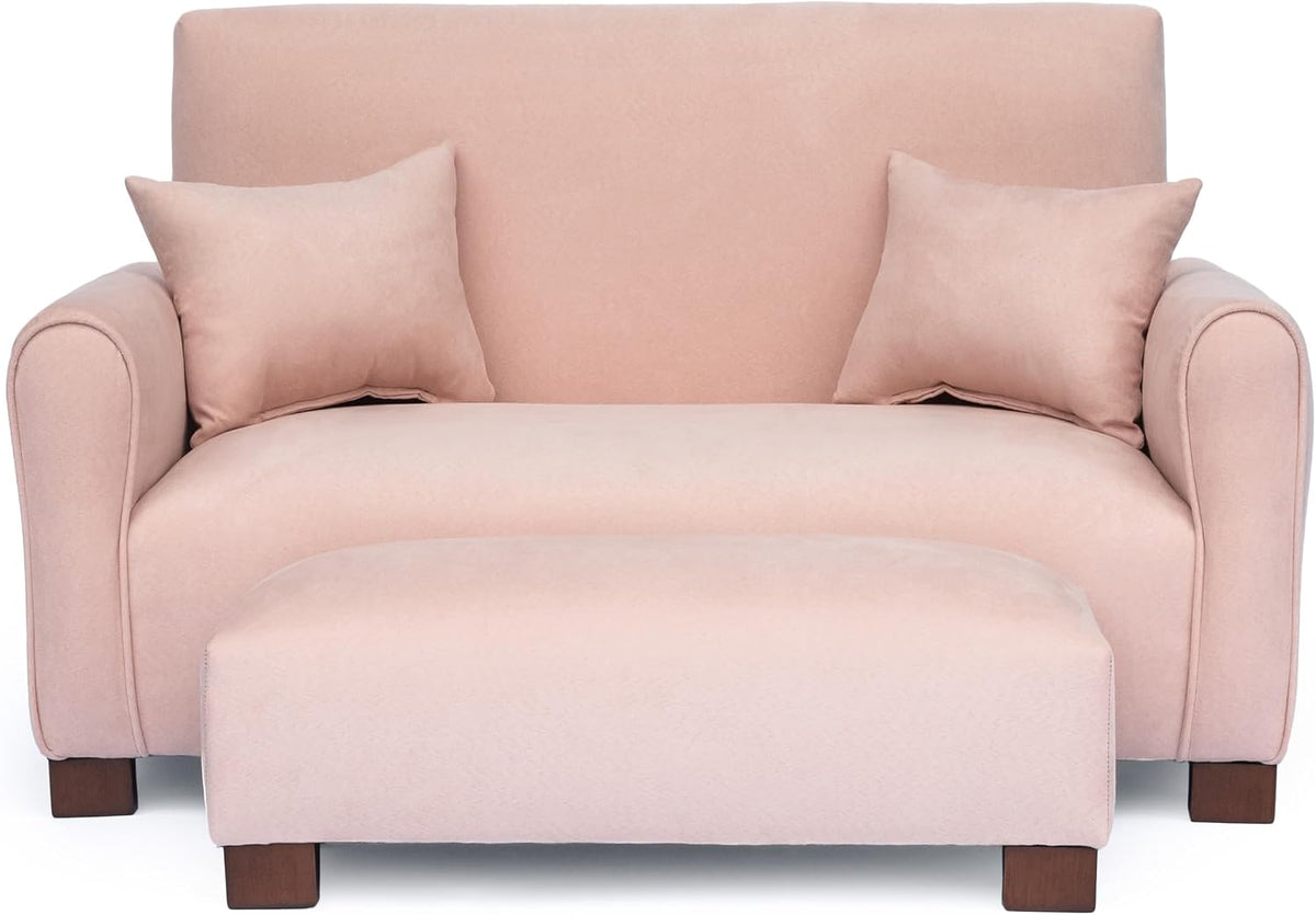 Custom Toddler Sofa Couch with Ottoman and Pillows