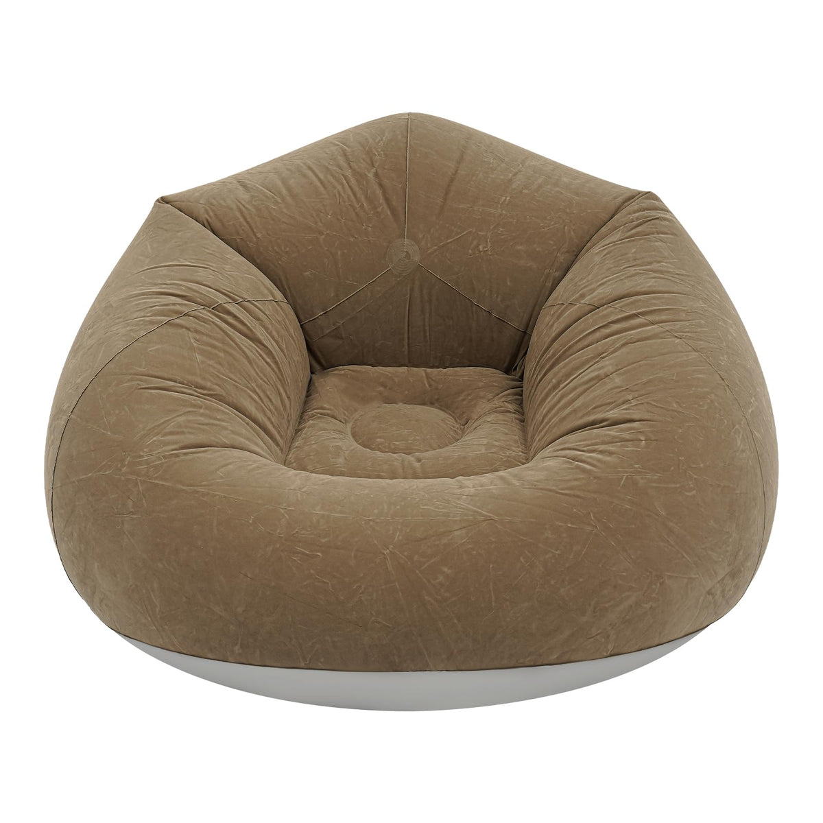 6 Pcs Inflatable Bean Bag Chairs for Adults with Foot Pump, 330lbs Capacity Blow up Couch Folding Portable Inflatable Couch Lazy Sofa for Living Room Reading Gaming (Coffee Color)