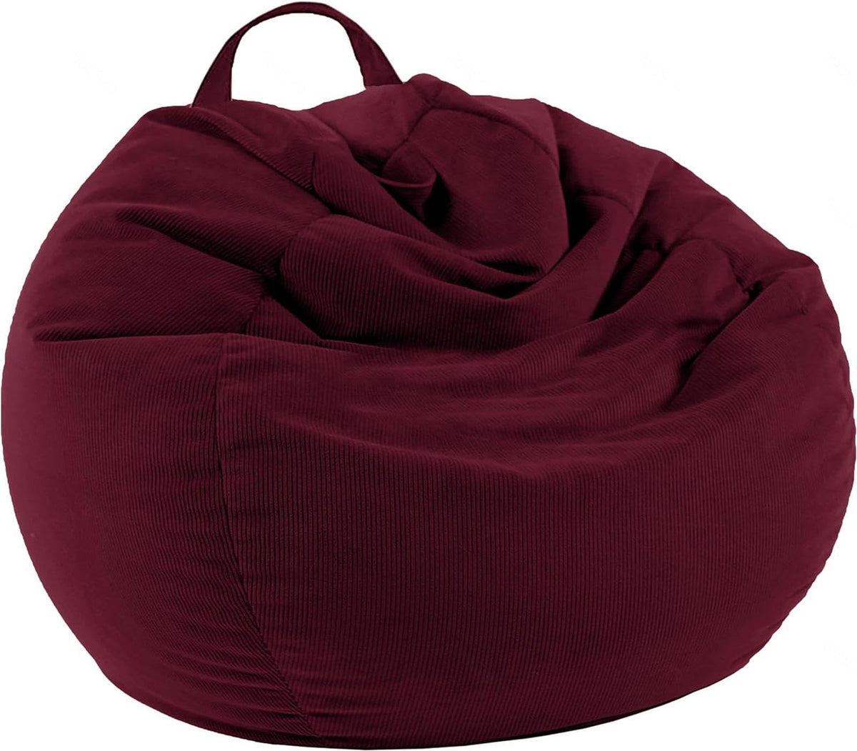 NIBHZ Stuffed Animal Storage Bean Bag Chair Cover (No Filler) for Kids and Adults.Soft Premium Bean Bag for Organizing Children Plush Toys,black-100x120cm